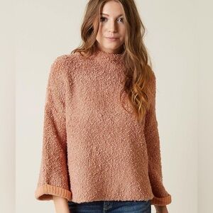 Free People Cuddle Up Sweater | Small | Rose